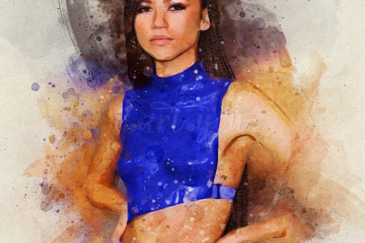 Zendaya watercolor art