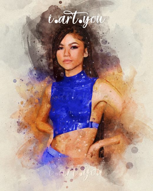 Zendaya watercolor art